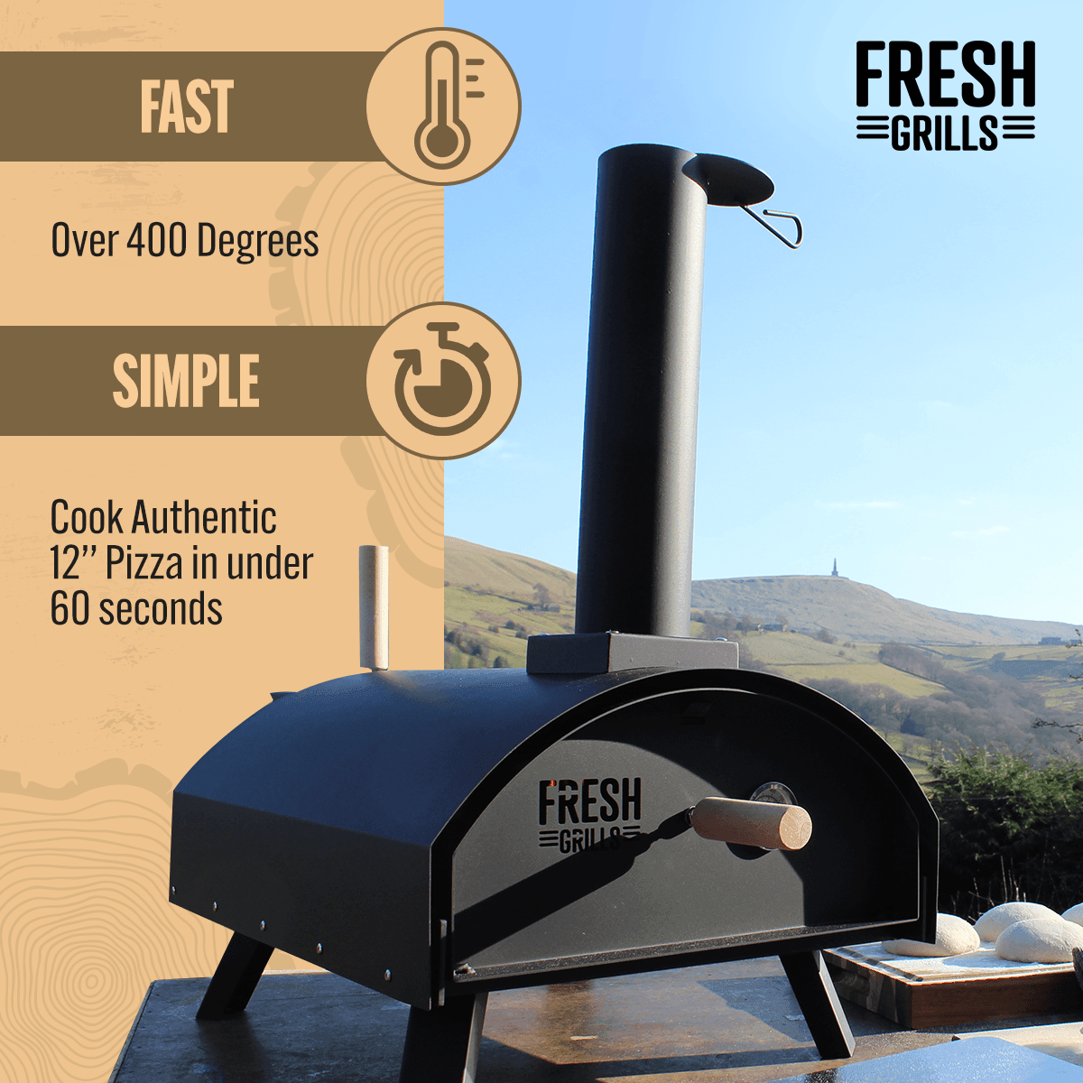 Fresh Grills Classic Outdoor Pizza Oven - Fresh Grills