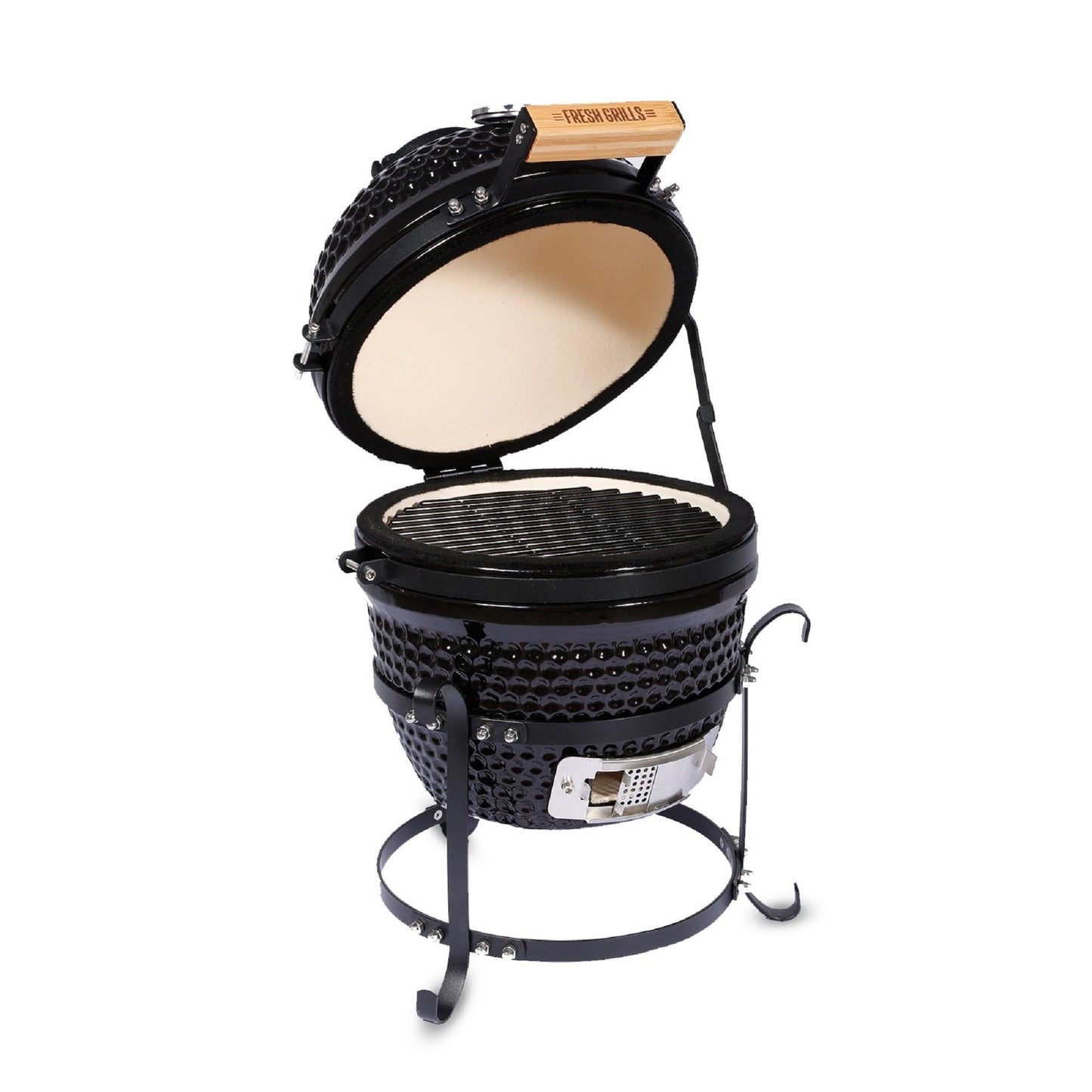 Fresh Grills Kamado Charcoal BBQ Grill 13" Mini Portable - Fresh Grills