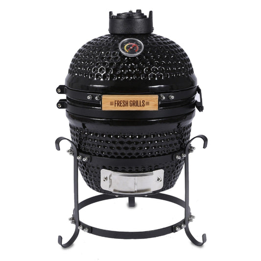 Fresh Grills Kamado Charcoal BBQ Grill 13" Mini Portable - Fresh Grills