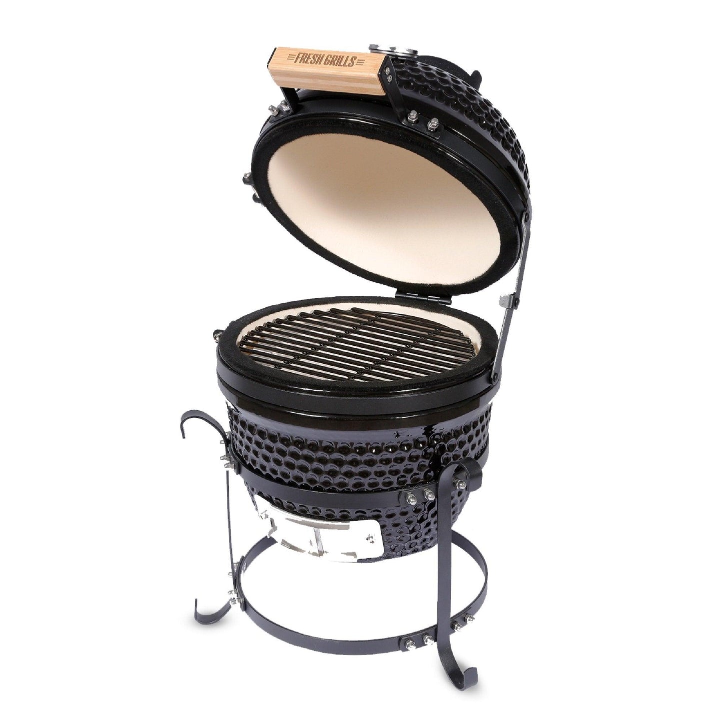 Fresh Grills Kamado Charcoal BBQ Grill 13" Mini Portable - Fresh Grills