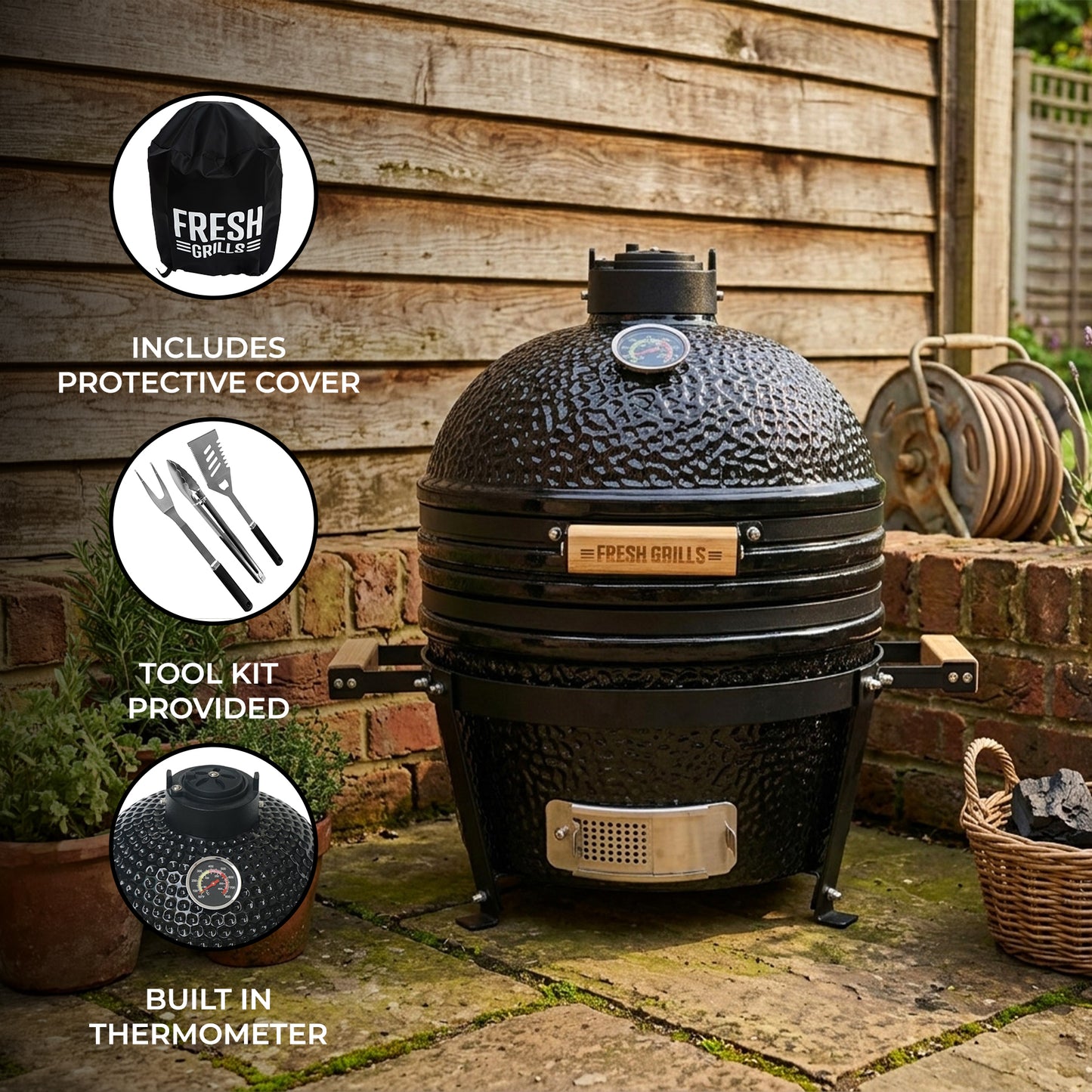 Kamado BBQ Grill – 16”