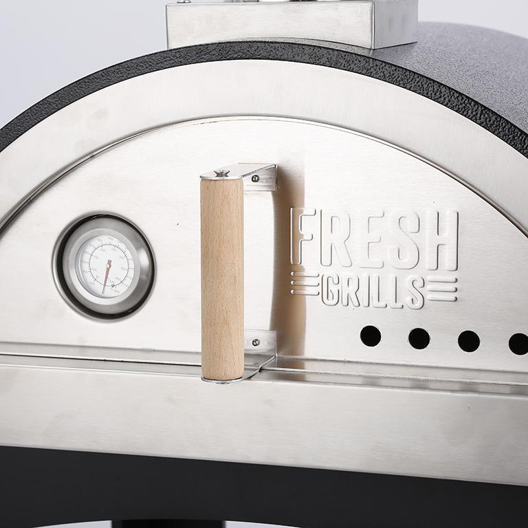 Free Standing Extra Large Pizza Oven with Prep Stations - Fresh Grills