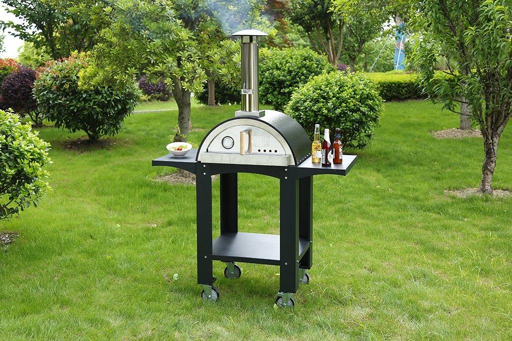 Free Standing Extra Large Pizza Oven with Prep Stations - Fresh Grills