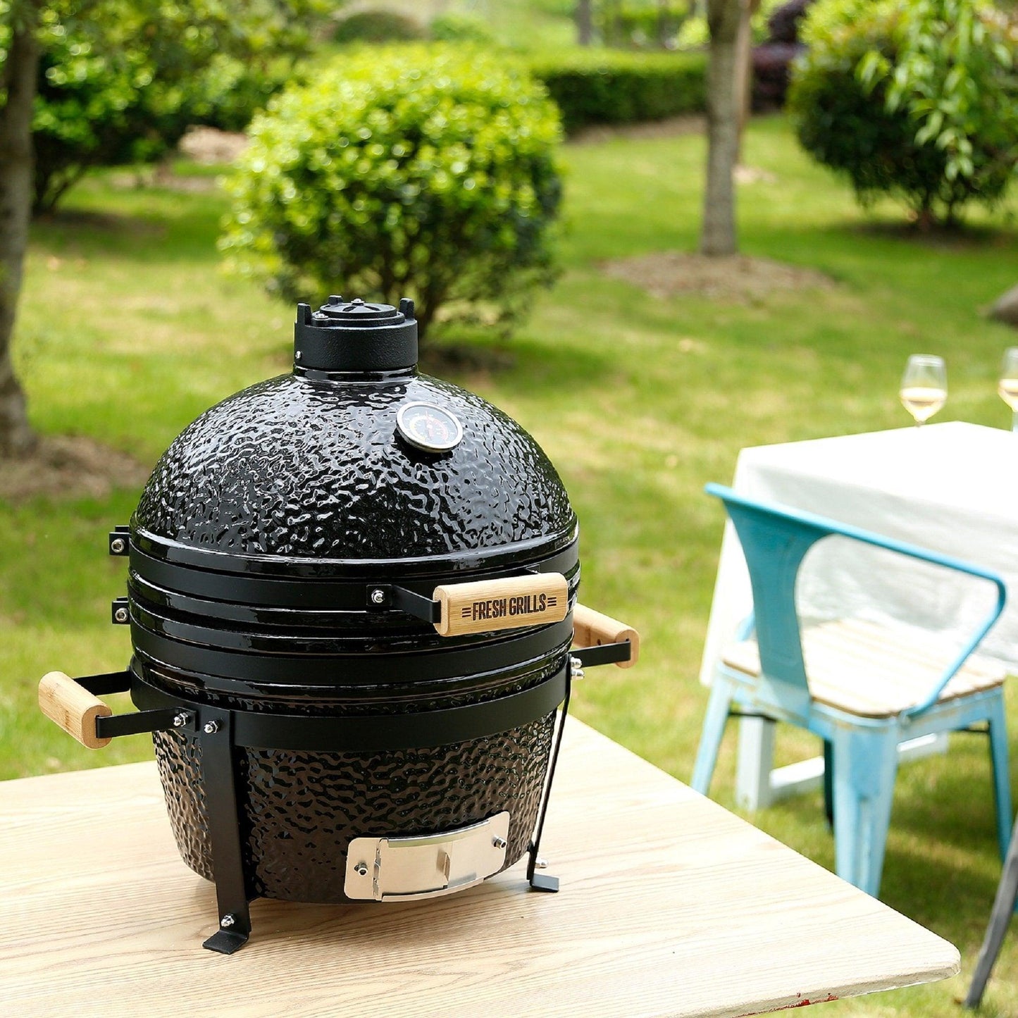 Fresh Grills Kamado Charcoal BBQ Grill 16" Midi - Fresh Grills
