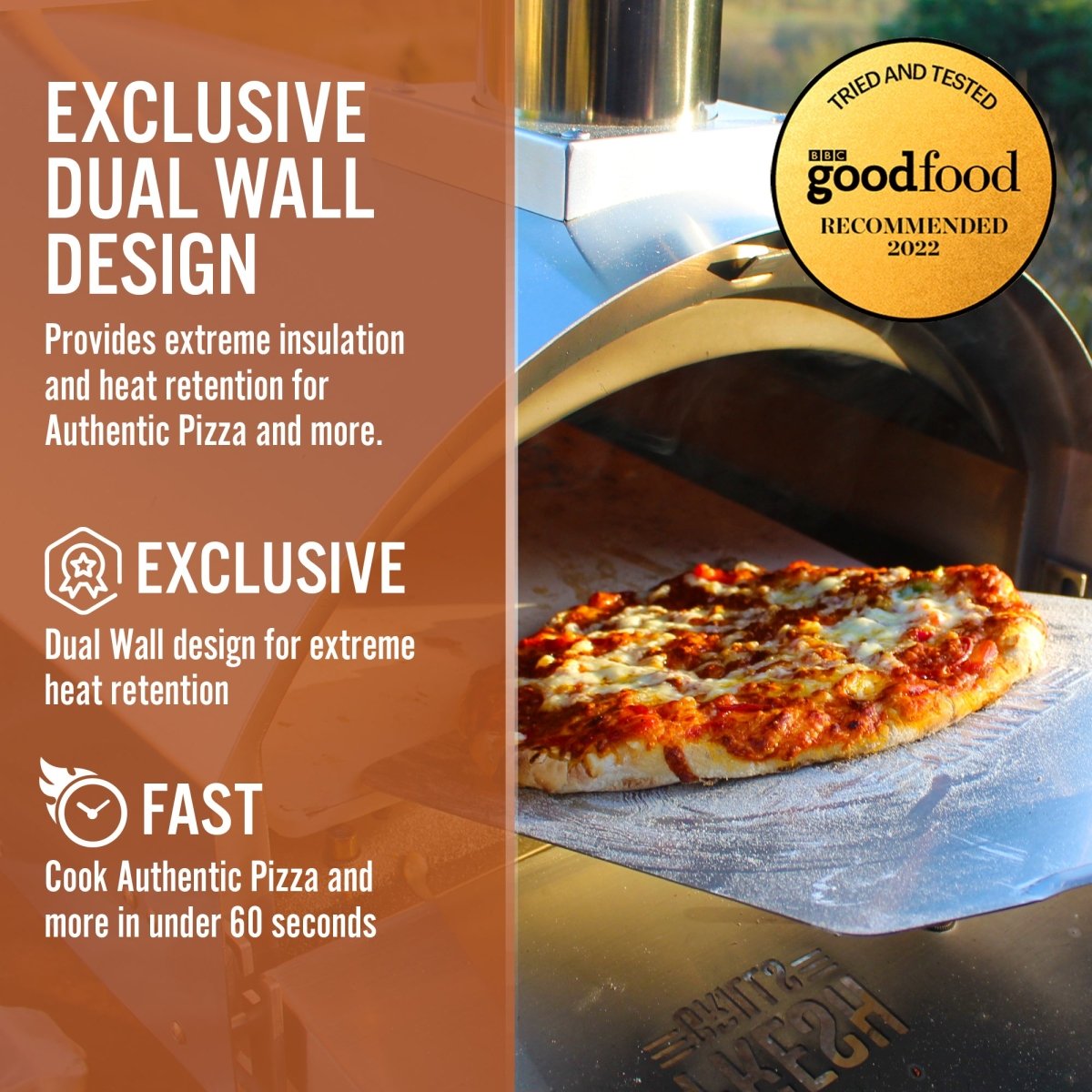 Fresh Grills Premium Outdoor Pizza Oven - Dual Wall - Fresh Grills