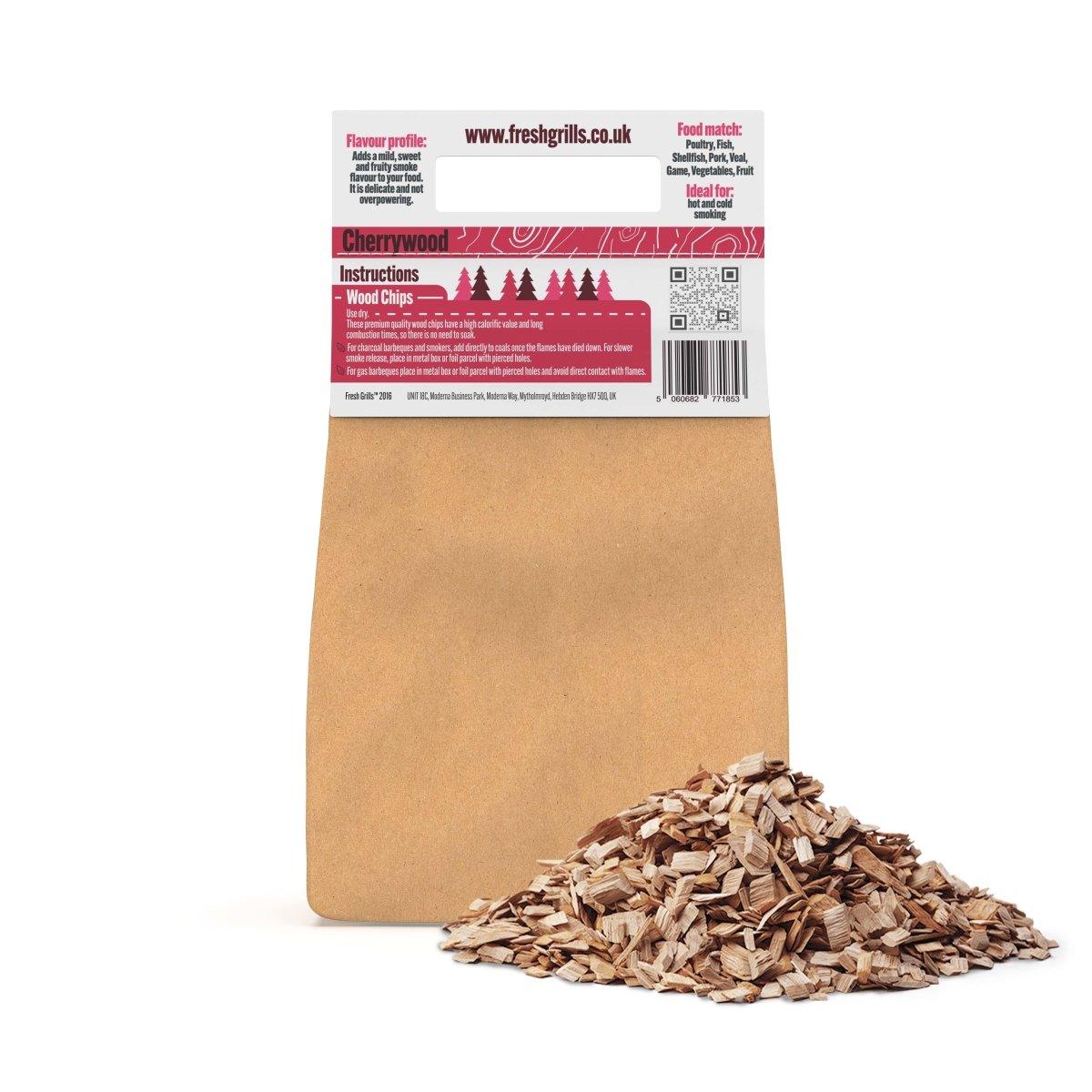 Fresh Grills Wood Chips for BBQ Grill, Wood Fired Pizza Oven, Kamado and Outdoor Smokers - 700 g - Fresh Grills