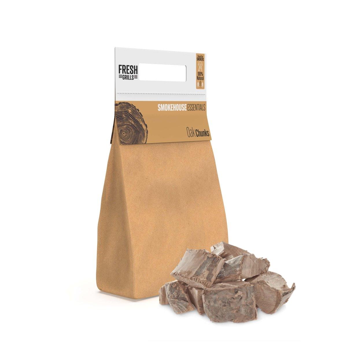 Fresh Grills Wood Chunks for BBQ Grill, Wood Fired Pizza Oven, Kamado and Outdoor Smokers - 1.5 kg - Fresh Grills