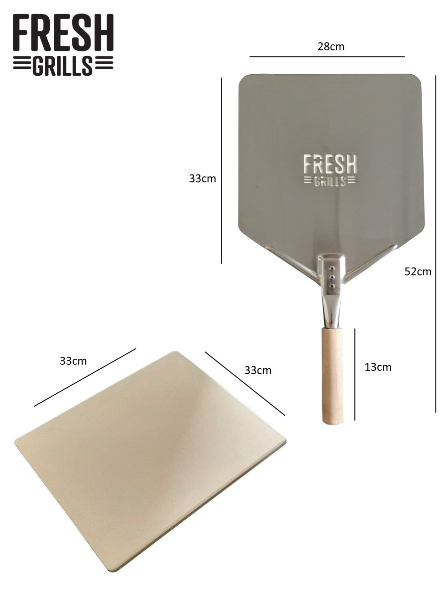 Pizza Peel and Stone Set – Fresh Grills